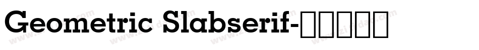 Geometric Slabserif字体转换